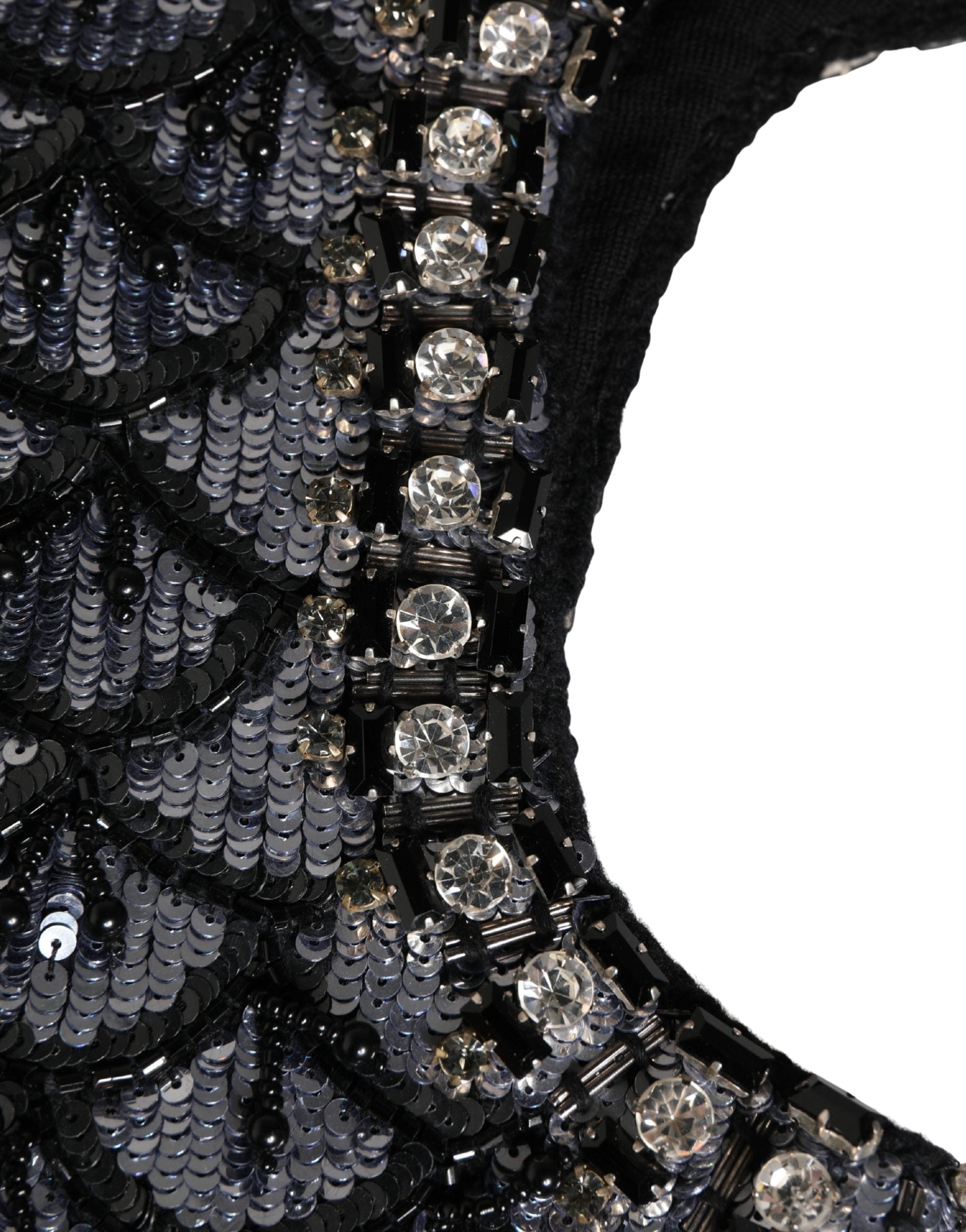Dolce & Gabbana Black Wool Crystal Embellished Balaclava Hat Dolce & Gabbana