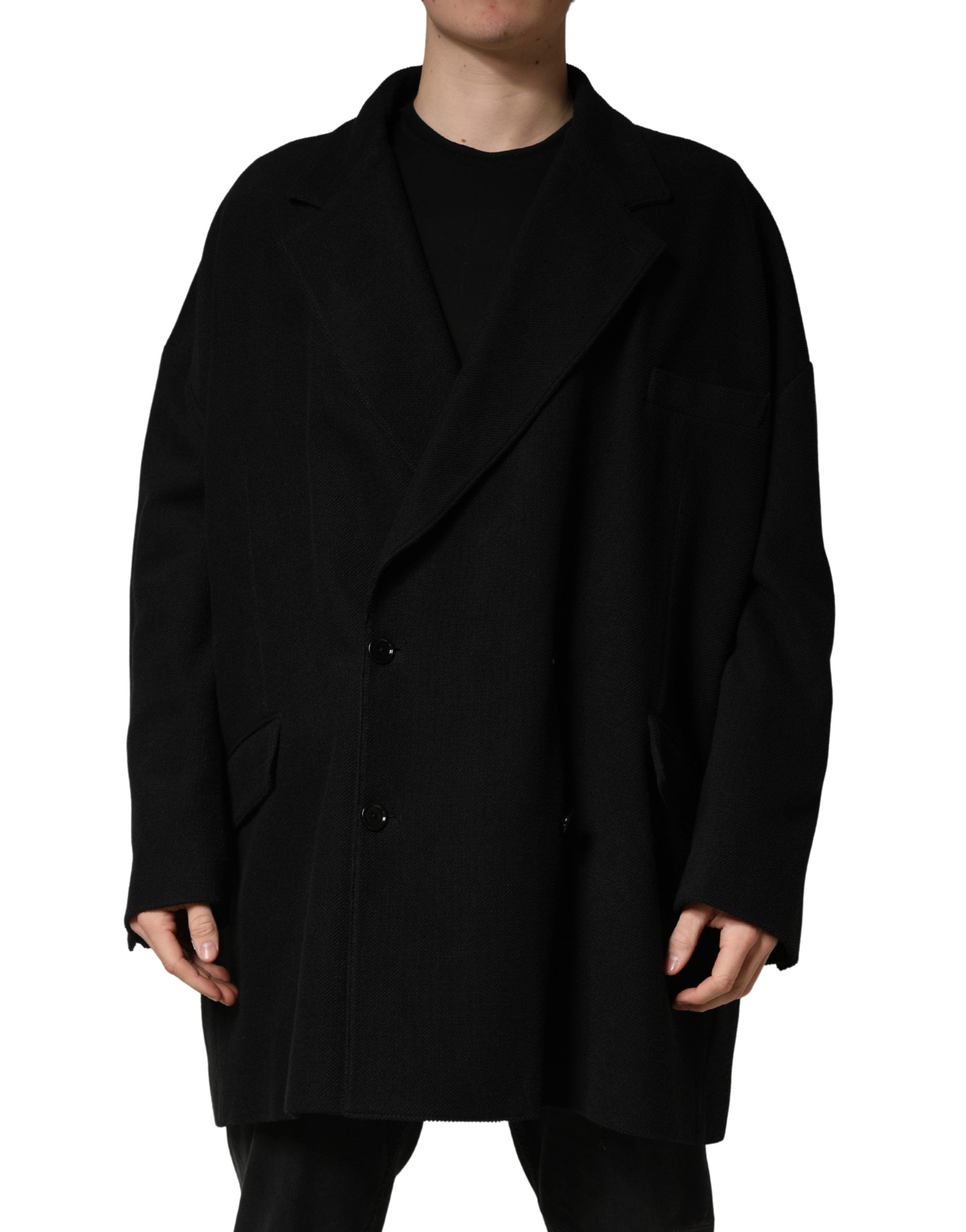 Dolce & Gabbana Black Double Breasted 2 Buttons Suit Jacket Dolce & Gabbana