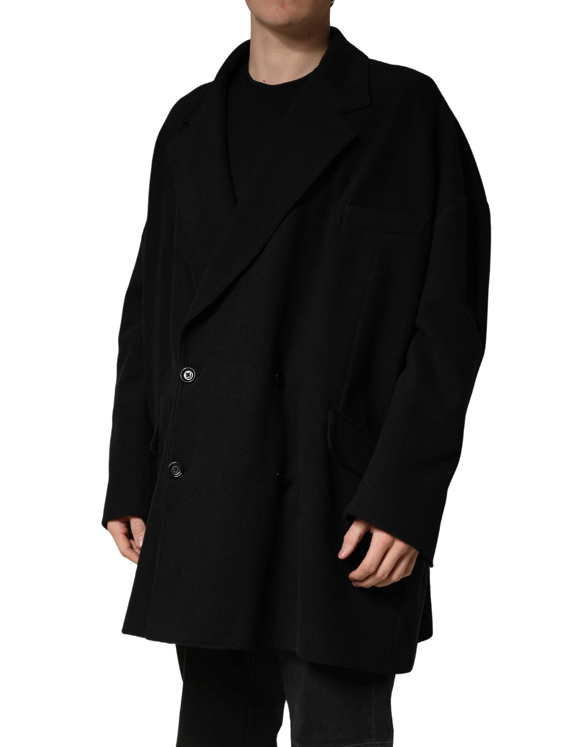 Dolce & Gabbana Black Double Breasted 2 Buttons Suit Jacket Dolce & Gabbana