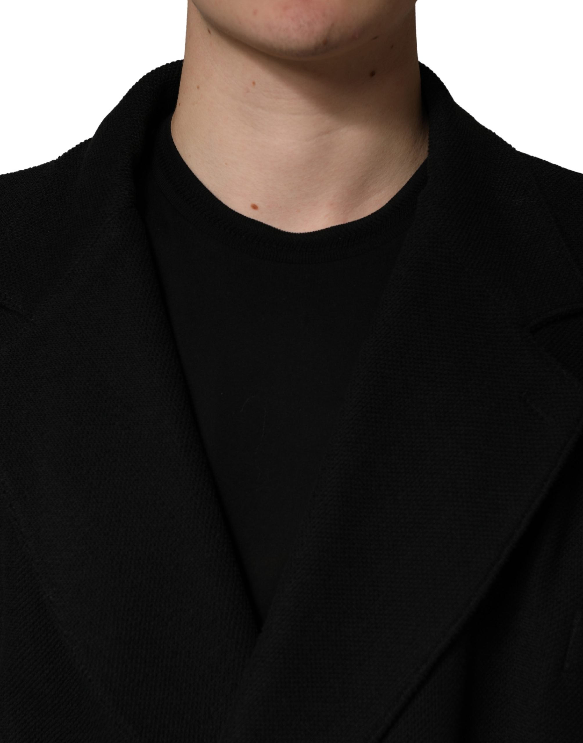 Dolce & Gabbana Black Double Breasted 2 Buttons Suit Jacket Dolce & Gabbana