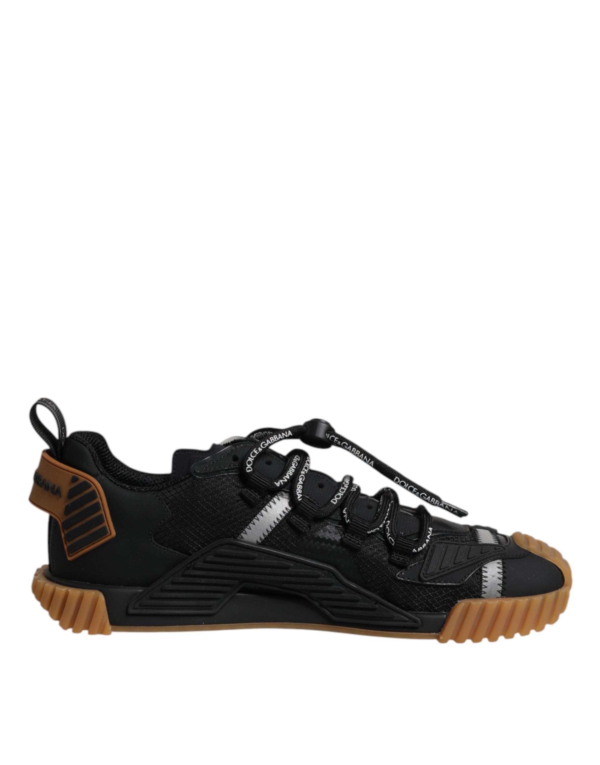 Dolce & Gabbana Black Logo Lace Up Low Top NS1 Sneakers Shoes Dolce & Gabbana