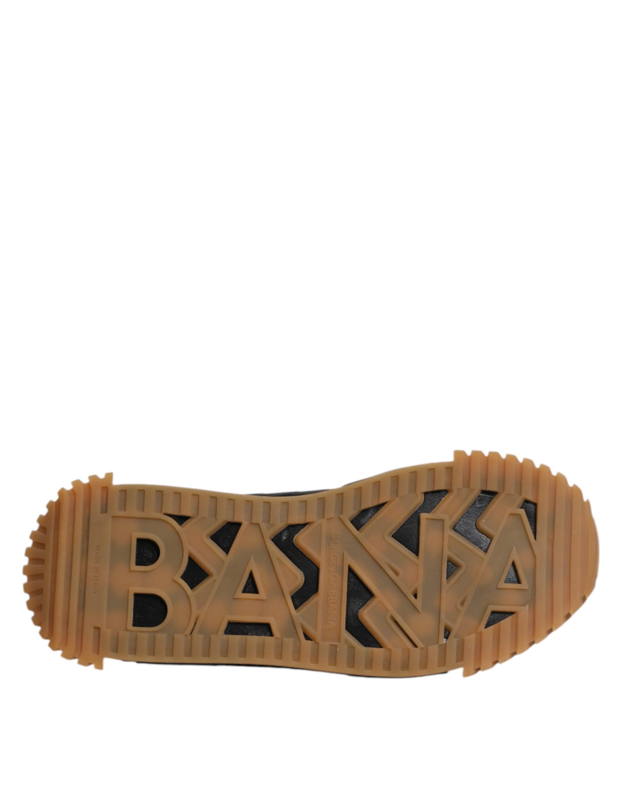 Dolce & Gabbana Black Logo Lace Up Low Top NS1 Sneakers Shoes Dolce & Gabbana