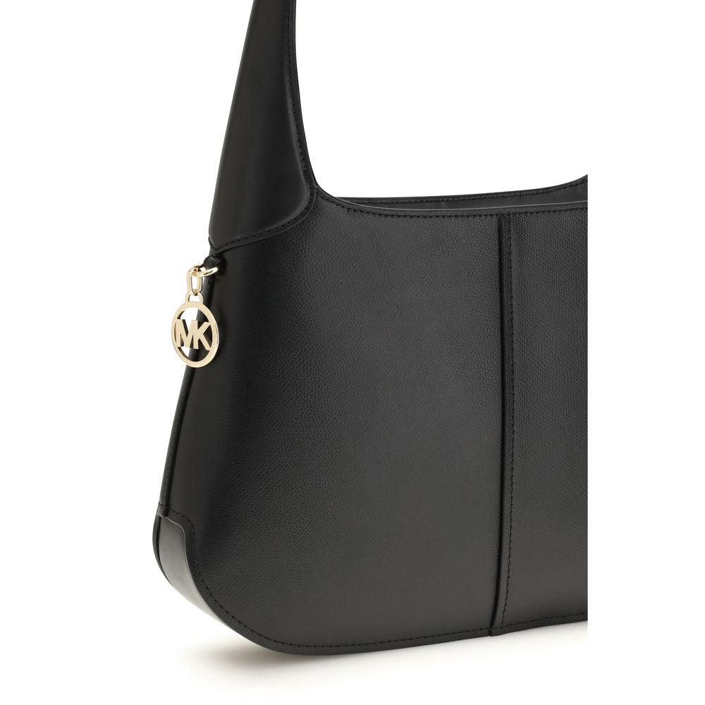 Michael Kors Black Calf Leather Bos Taurus Shoulder Bag Michael Kors
