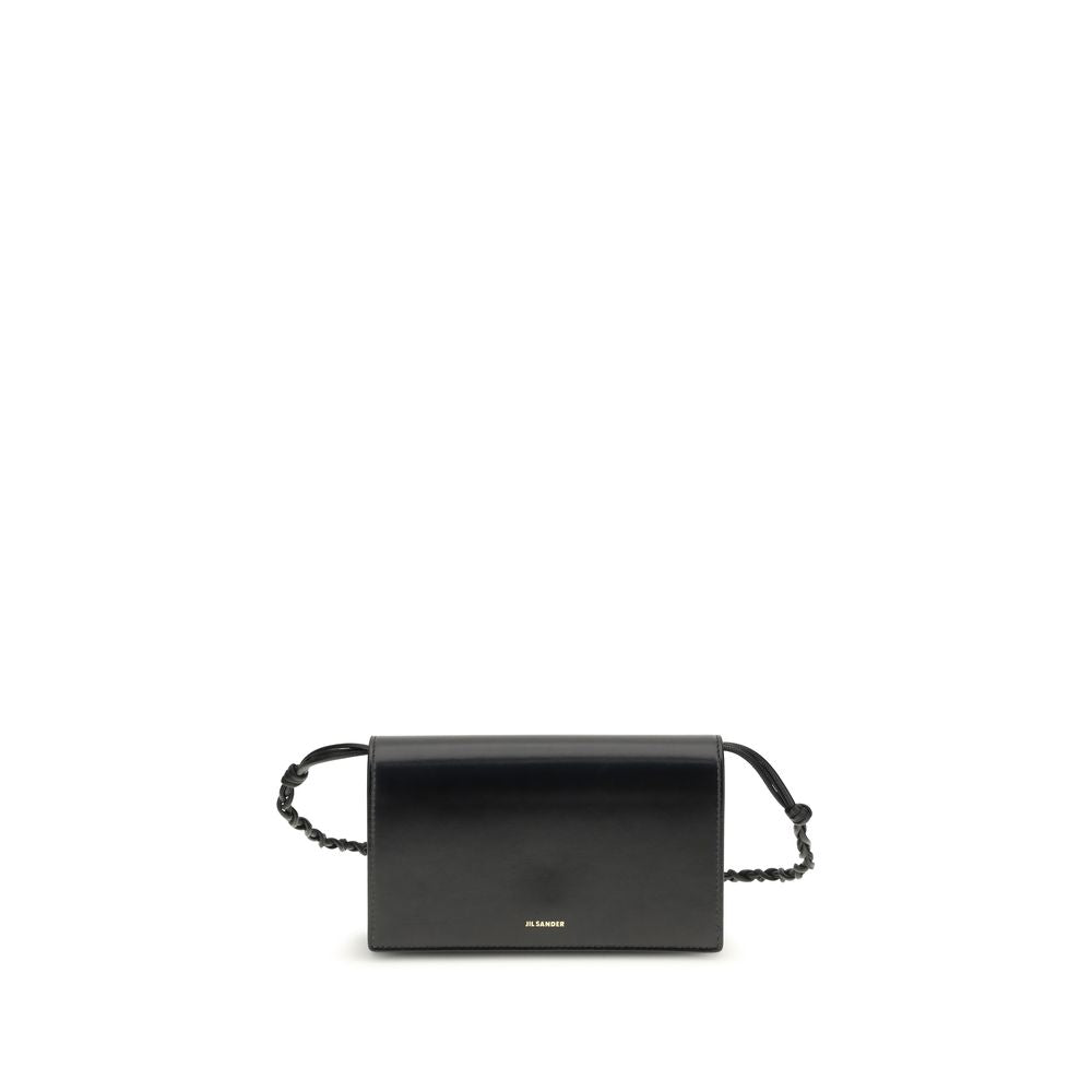 Jil Sander Black Calf Leather Bos Taurus Wallet Jil Sander