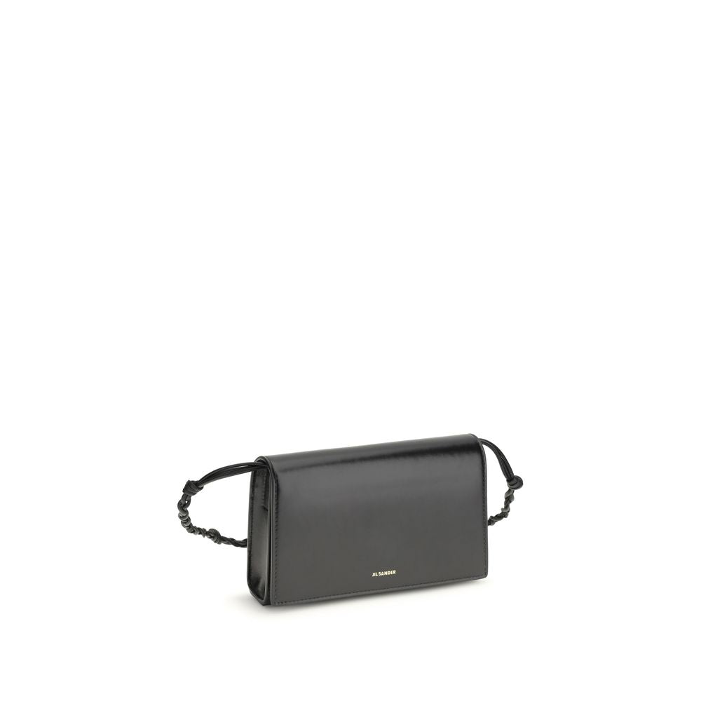 Jil Sander Black Calf Leather Bos Taurus Wallet Jil Sander