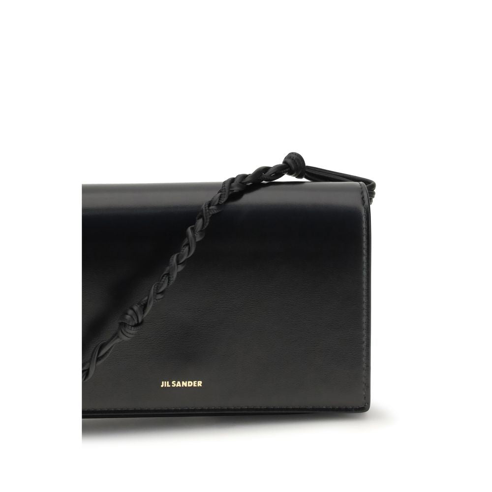 Jil Sander Black Calf Leather Bos Taurus Wallet Jil Sander