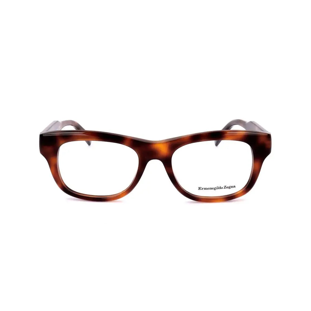 Ermenegildo Zegna Brown Resin Glasses (Frames) Ermenegildo Zegna
