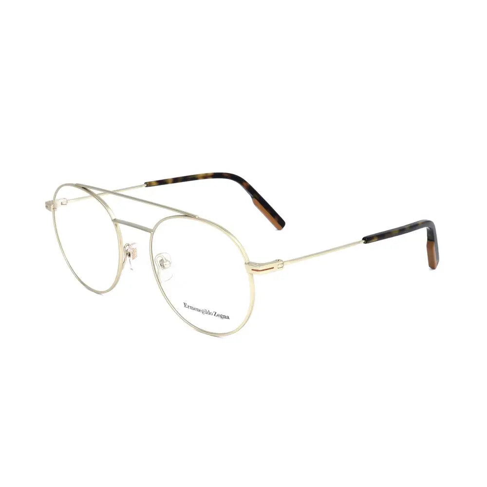 Ermenegildo Zegna Gold Metal Glasses (Frames) Ermenegildo Zegna