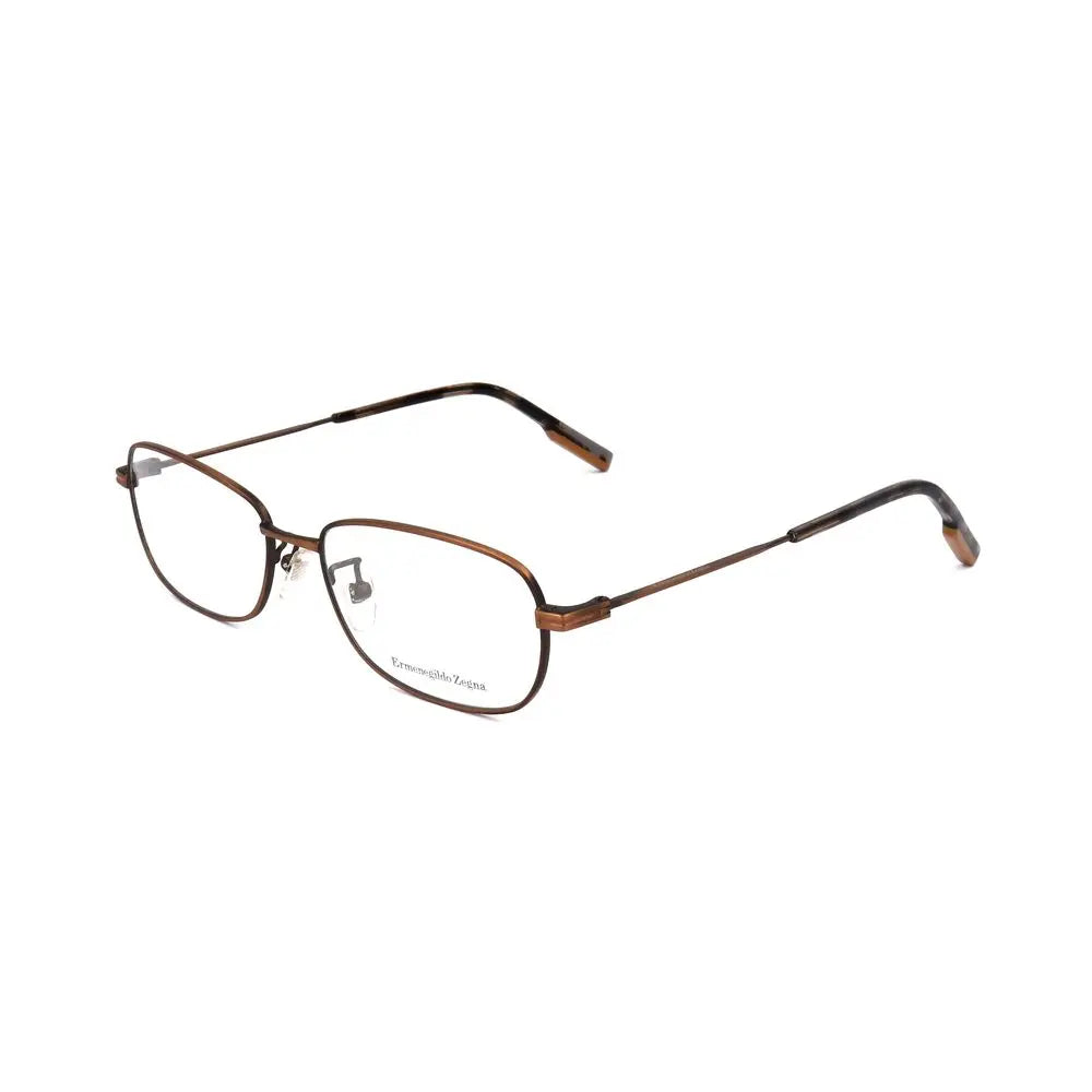 Ermenegildo Zegna Brown Metal Glasses (Frames) Ermenegildo Zegna