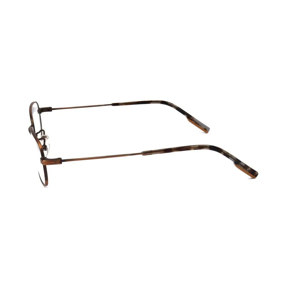 Ermenegildo Zegna Brown Metal Glasses (Frames) Ermenegildo Zegna