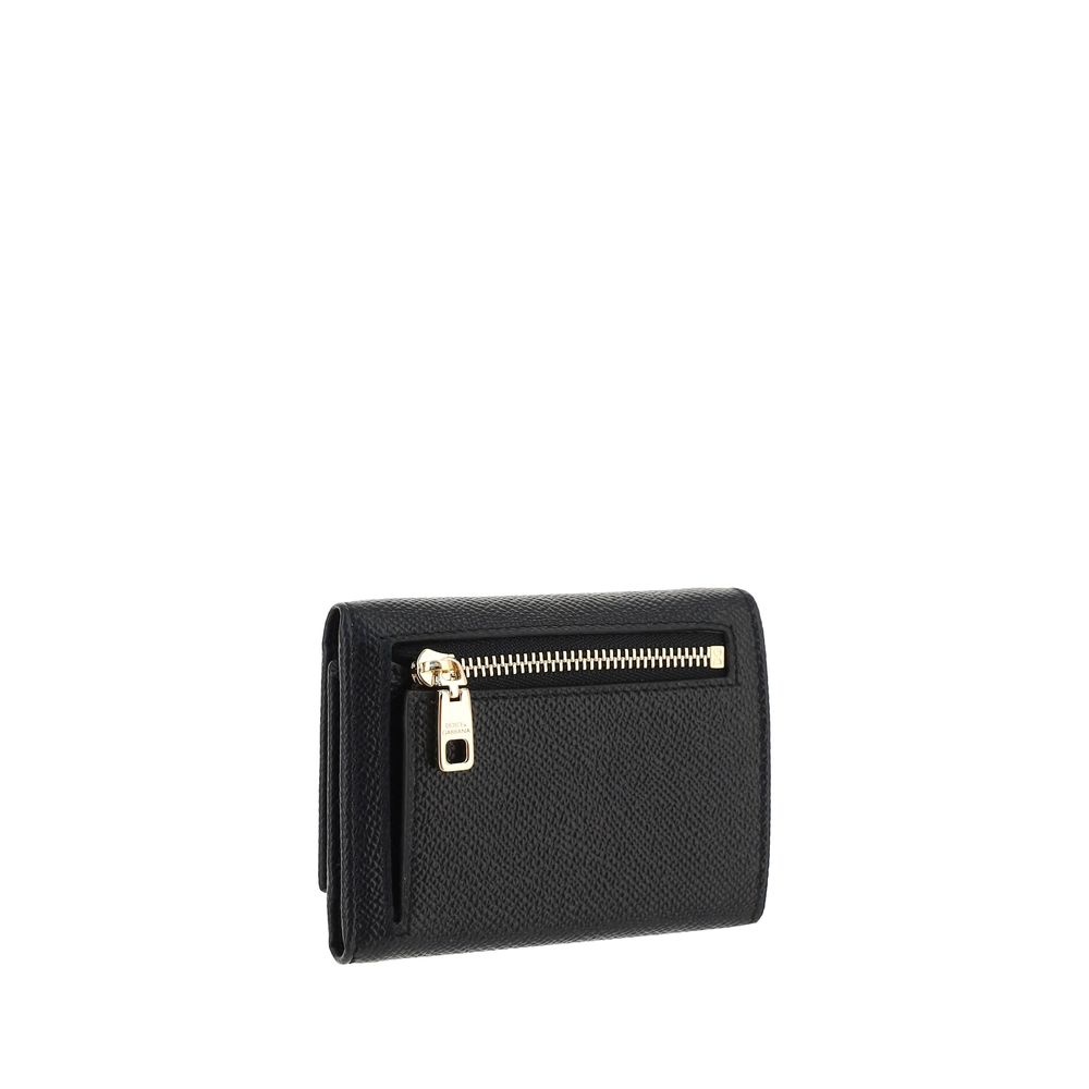 Dolce & Gabbana Black Calf Leather Bos Taurus Wallet Dolce & Gabbana
