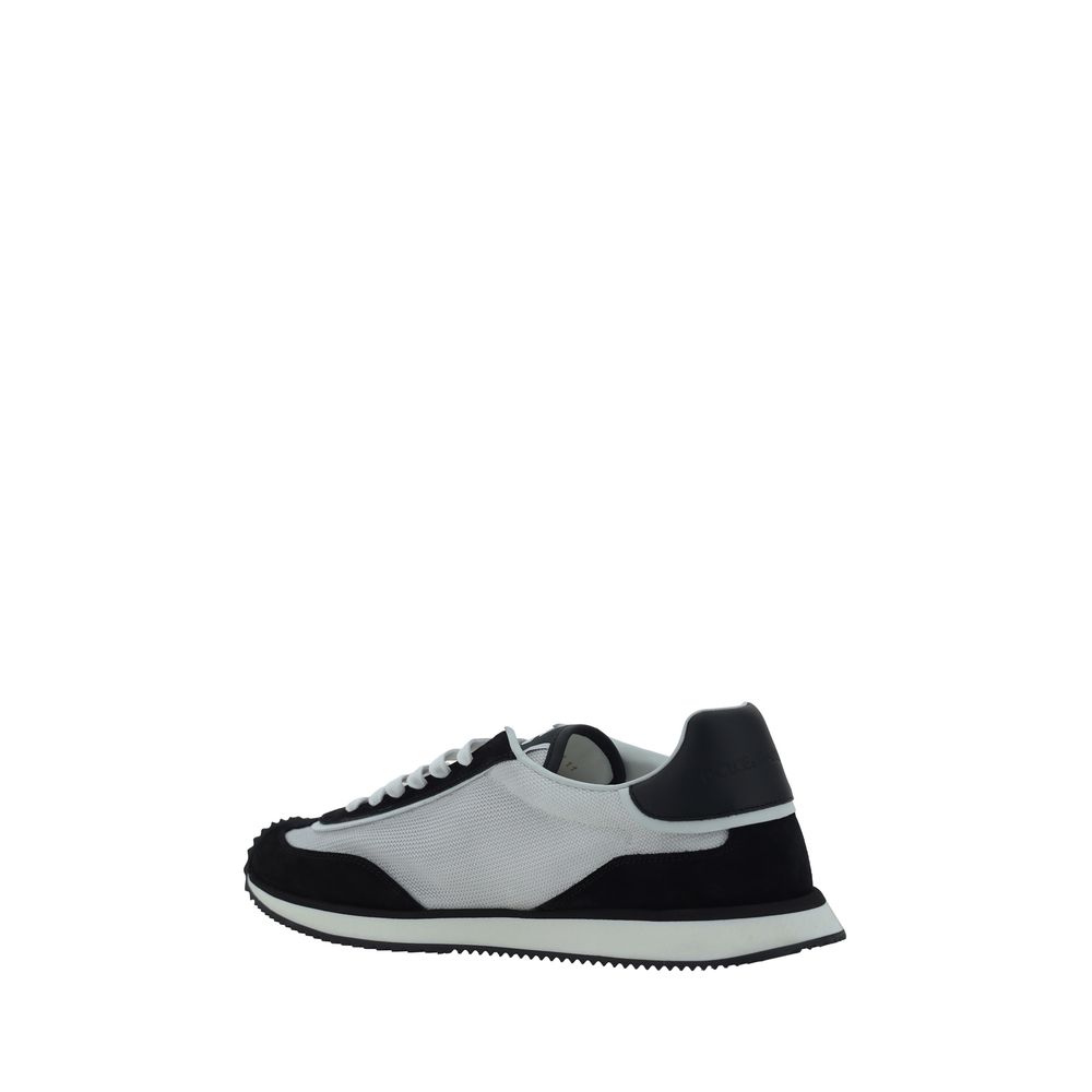 Dolce & Gabbana White Fabric Athletic Sneakers Dolce & Gabbana