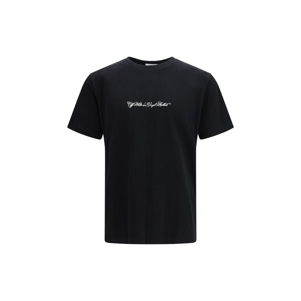 Off-White Black Cotton T-Shirt Off-White