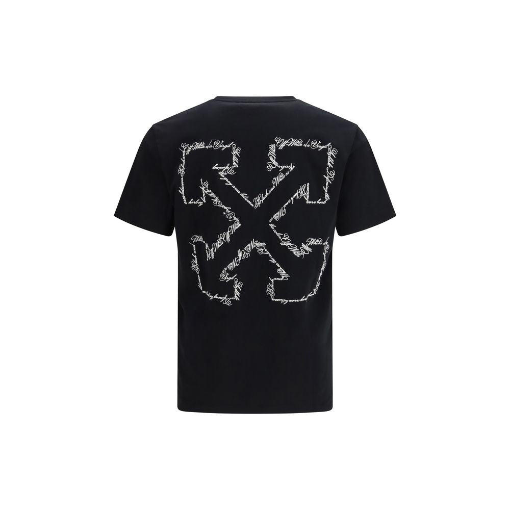 Off-White Black Cotton T-Shirt Off-White
