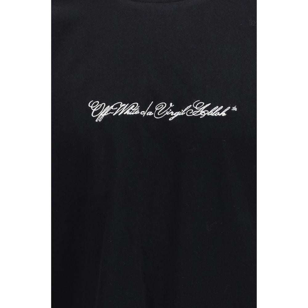 Off-White Black Cotton T-Shirt Off-White