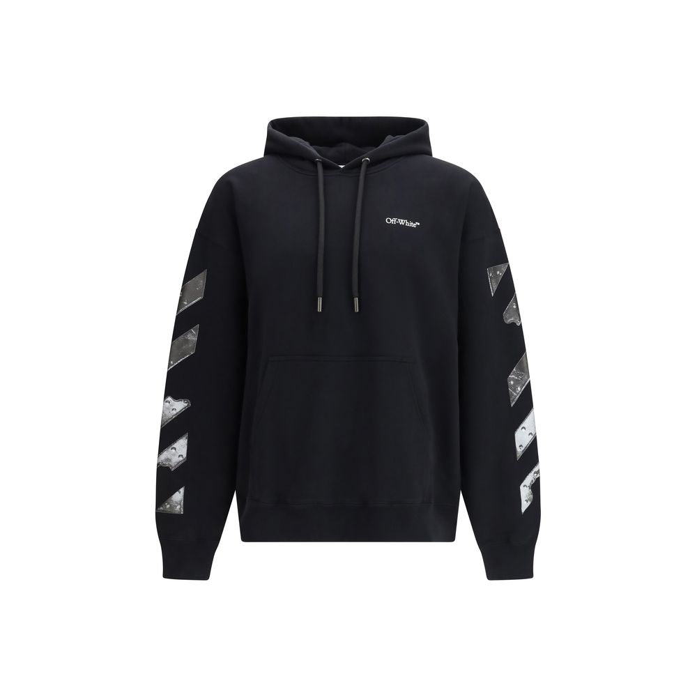 Off-White Black Cotton Sweatshirt Off-White