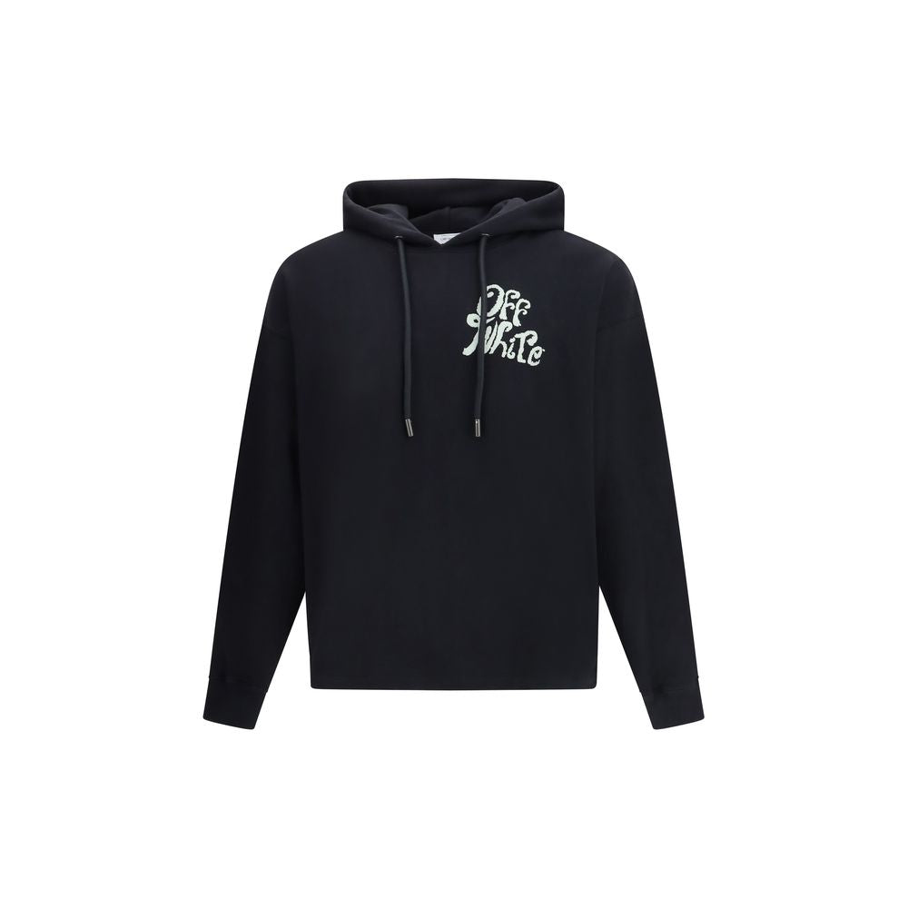 Off-White Black Cotton Sweatshirt Off-White