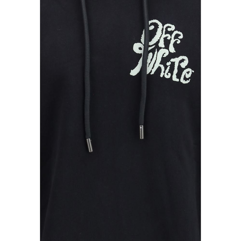 Off-White Black Cotton Sweatshirt Off-White