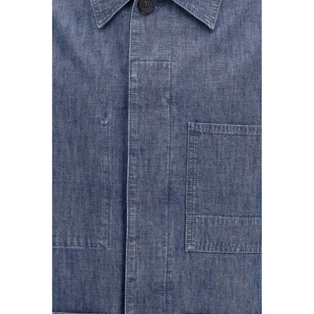Jil Sander Blue Cotton Denim Jacket Jil Sander
