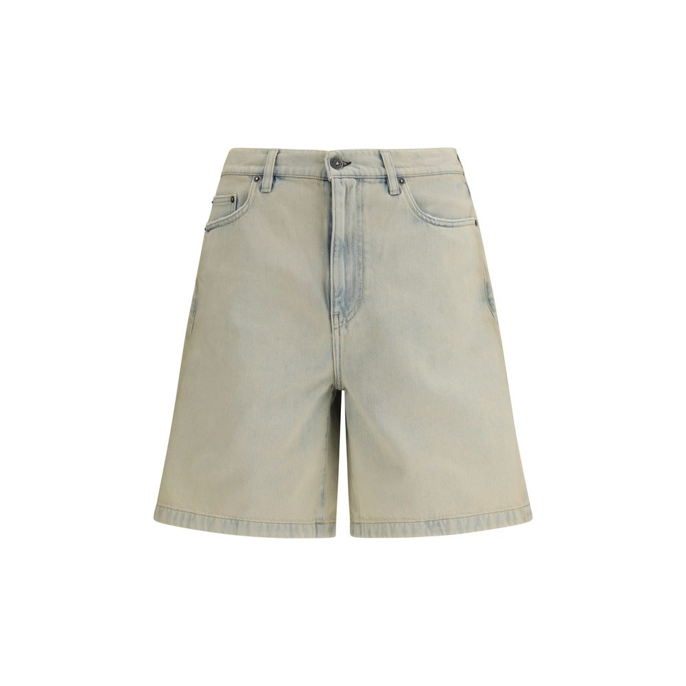 Golden Goose Blue Cotton Bermuda Shorts Golden Goose