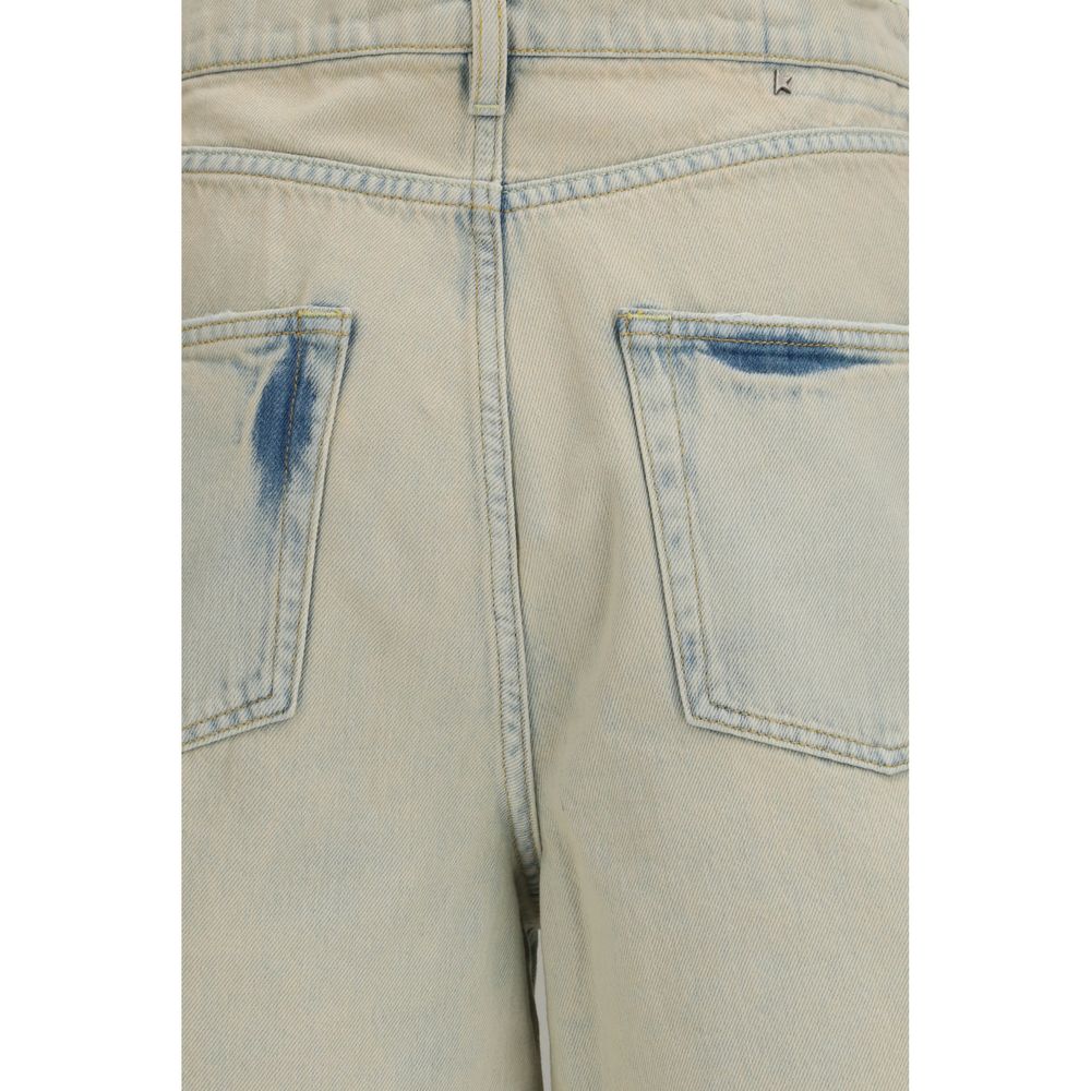 Golden Goose Blue Cotton Bermuda Shorts Golden Goose