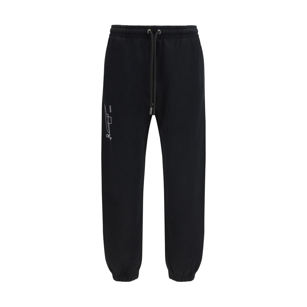 Off-White Black Cotton Joggers (Workout Pants) Off-White