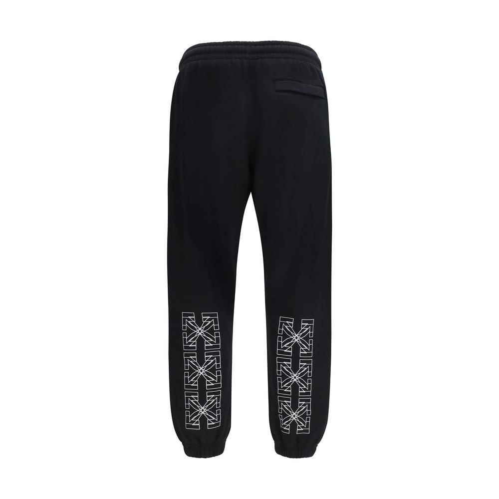 Off-White Black Cotton Joggers (Workout Pants) Off-White