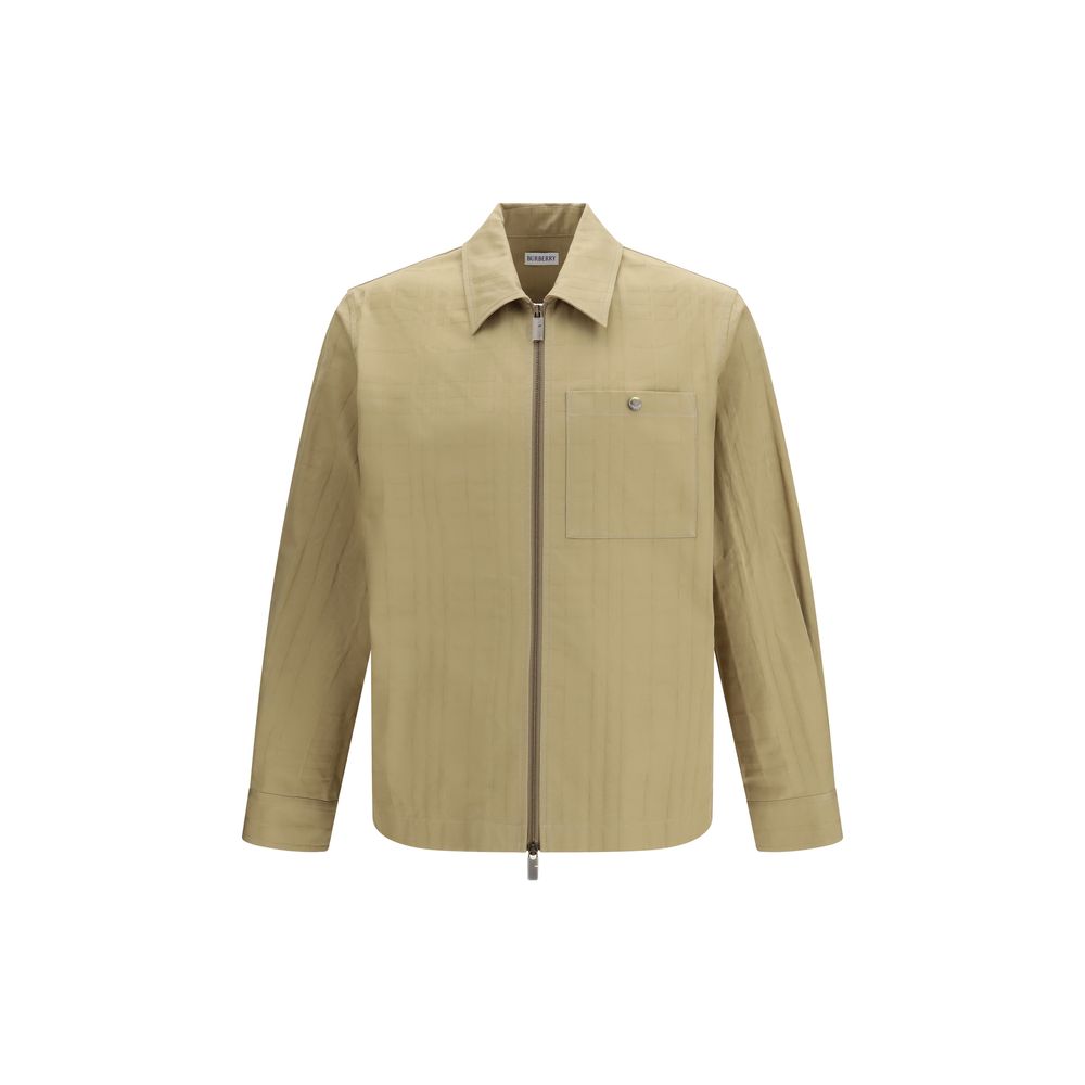 Burberry Beige Cotton Coat Burberry