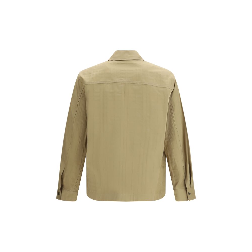 Burberry Beige Cotton Coat Burberry