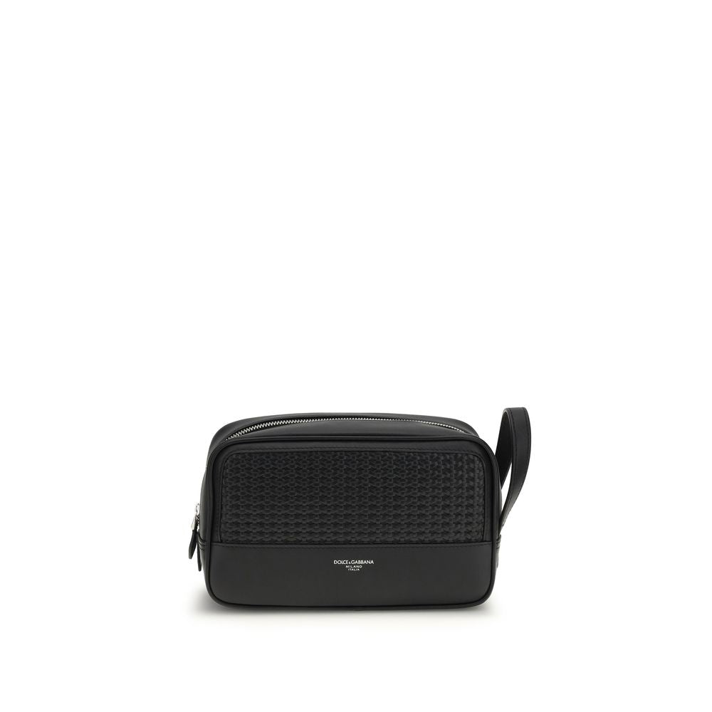 Dolce & Gabbana Black Calf Leather Bos Taurus Accessories Dolce & Gabbana
