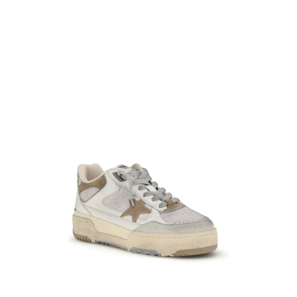 Golden Goose White Calf Leather Bos Taurus Chunky Sneakers Golden Goose