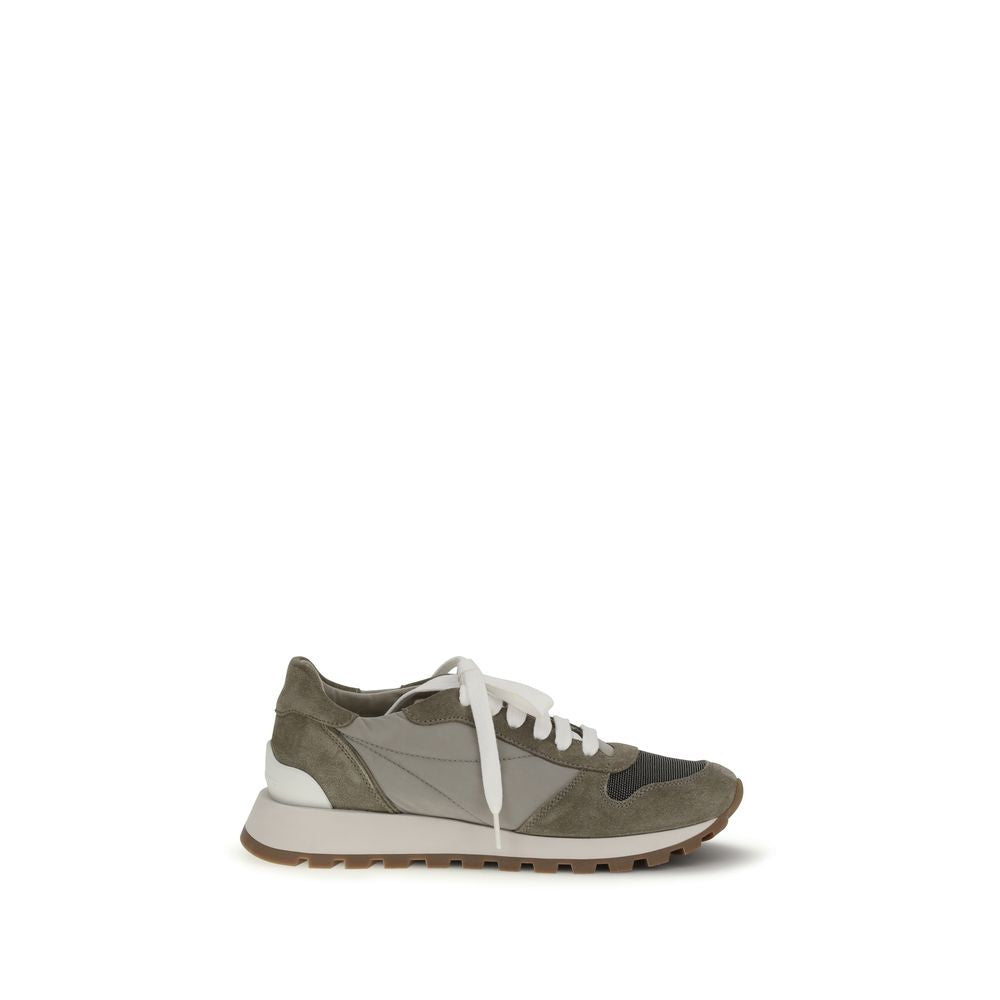 Brunello Cucinelli Bicolor Calf Leather Bos Taurus Athletic Sneakers Brunello Cucinelli