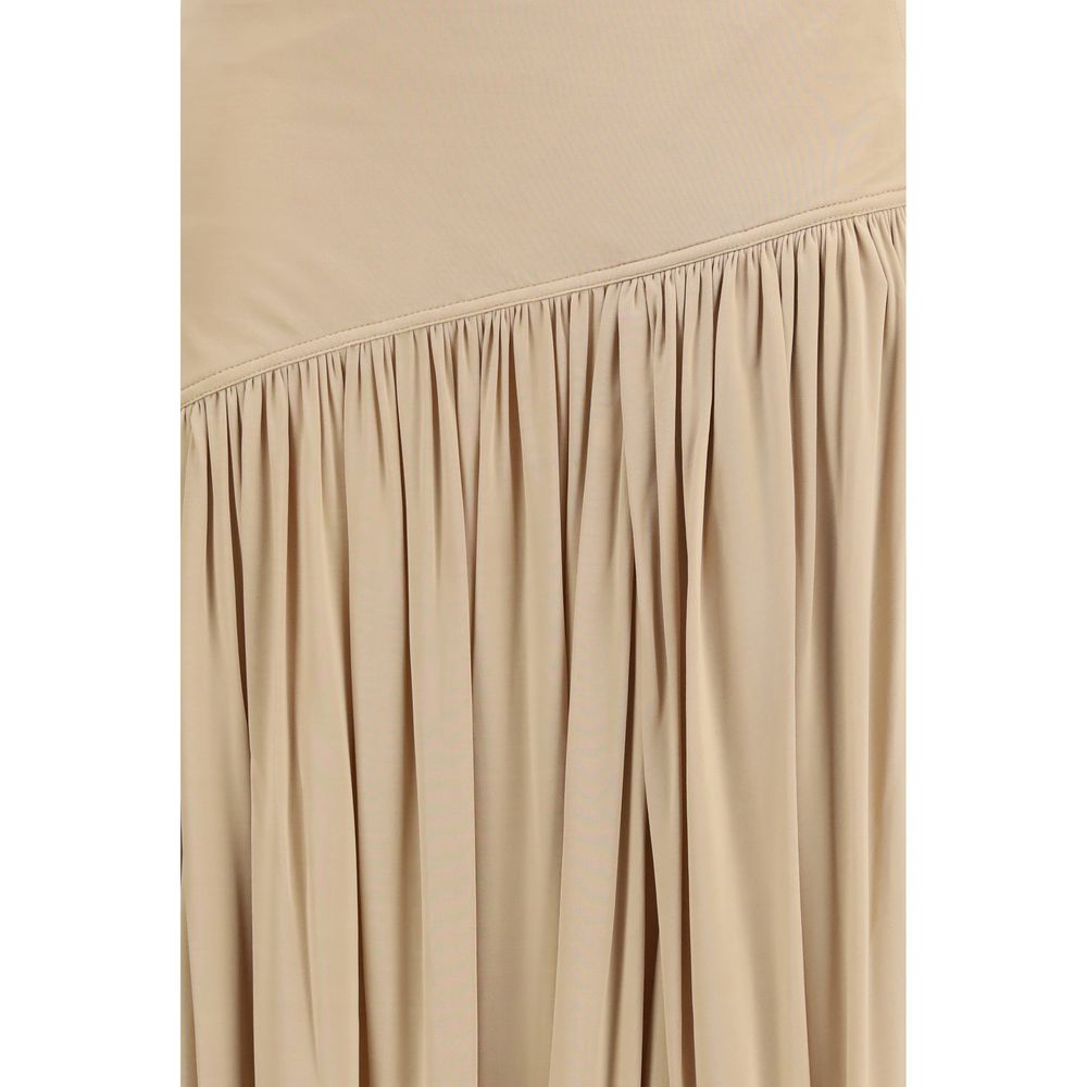 Ferragamo Beige Viscose Long Skirt Ferragamo