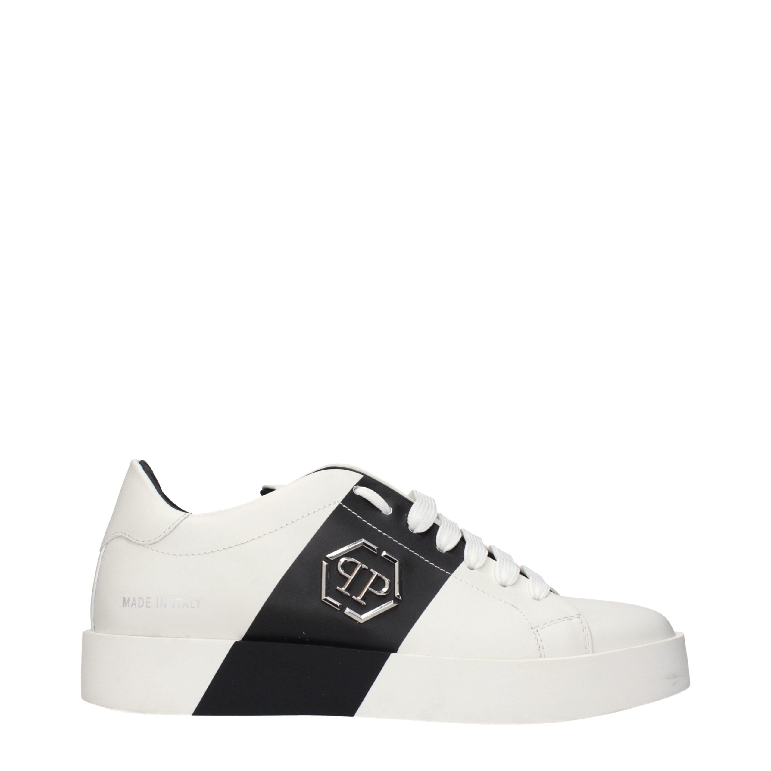 Philipp Plein White Leather Sneakers Philipp Plein