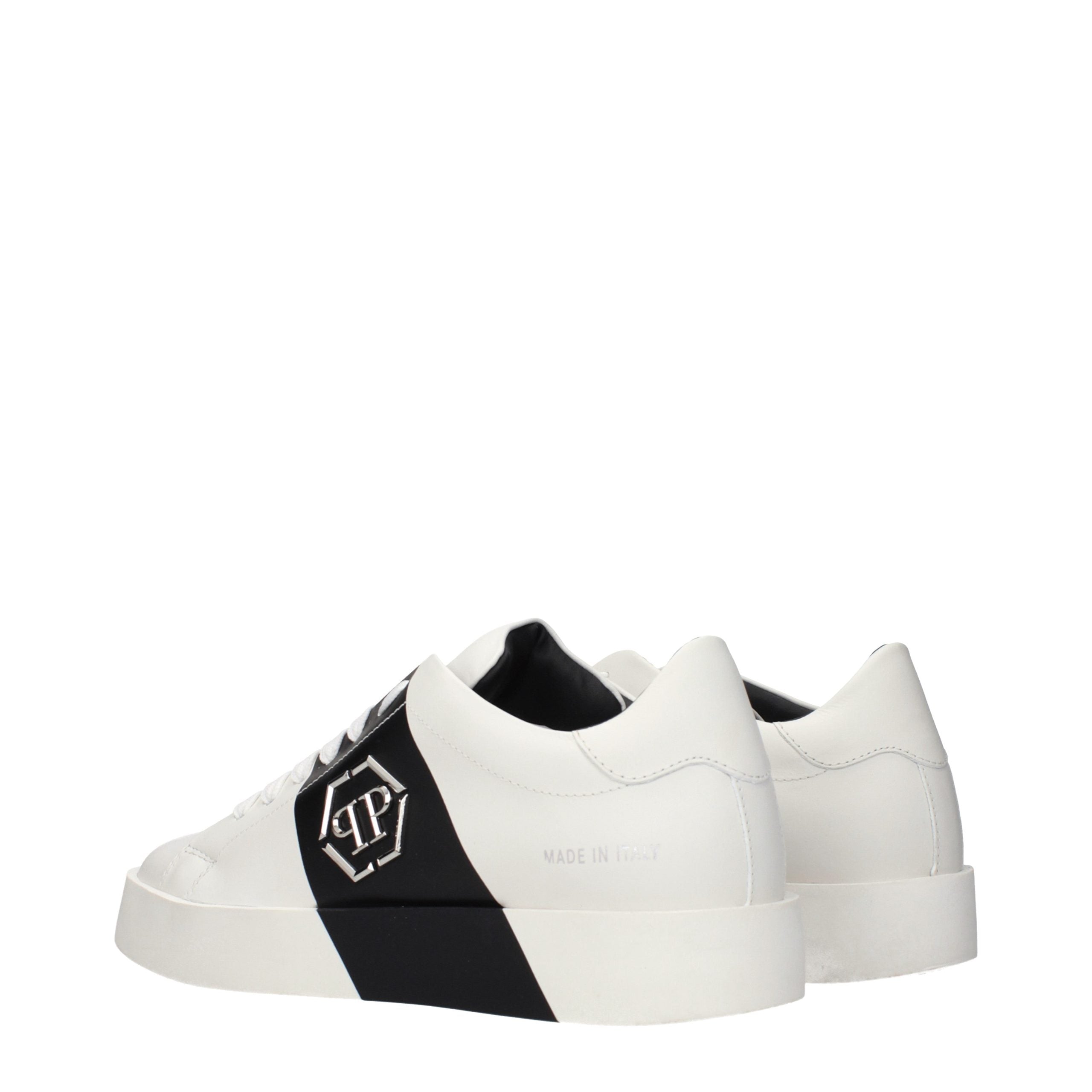 Philipp Plein White Leather Sneakers Philipp Plein