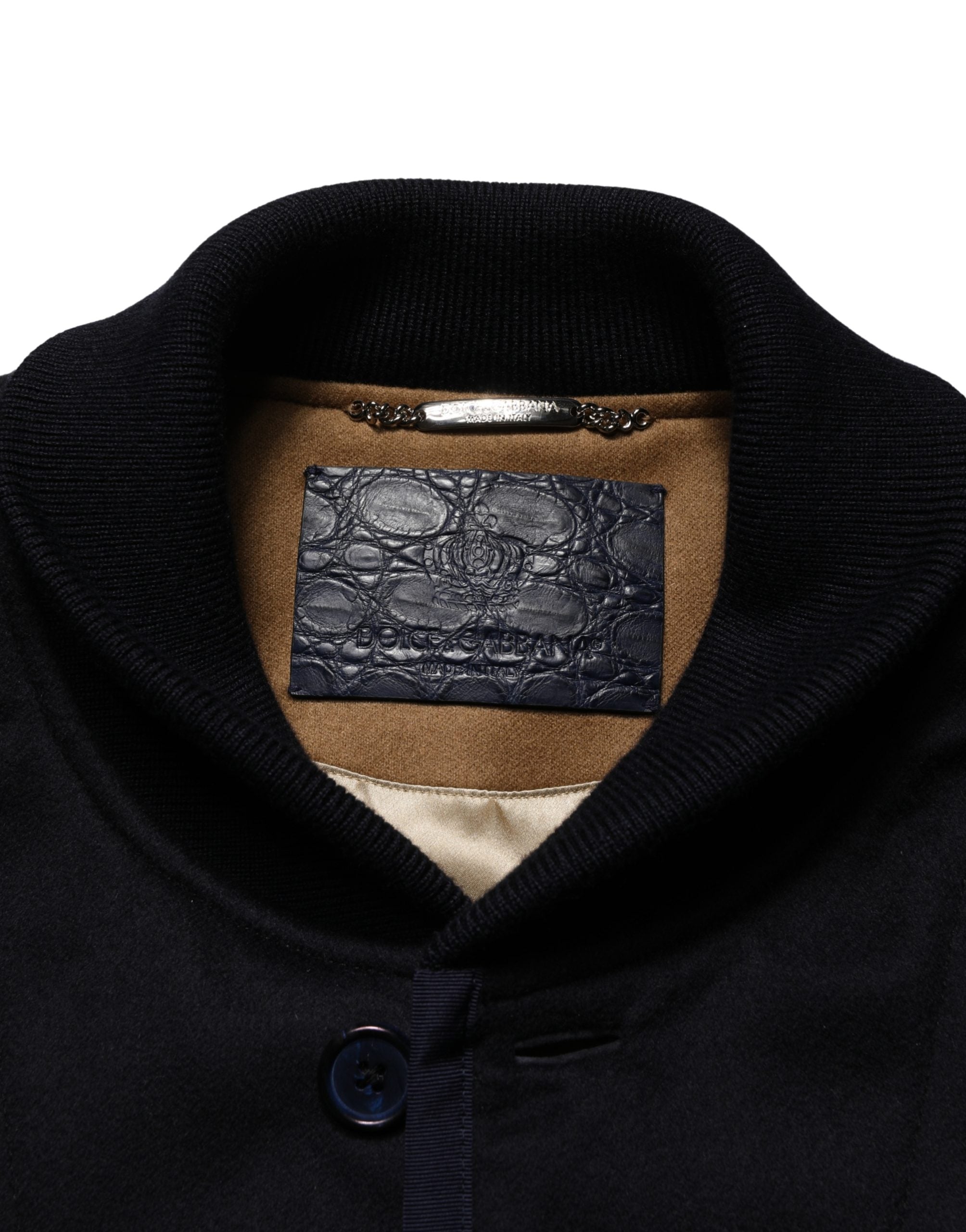 Dolce & Gabbana Black Cashmere Knitted Button Down Jacket Dolce & Gabbana
