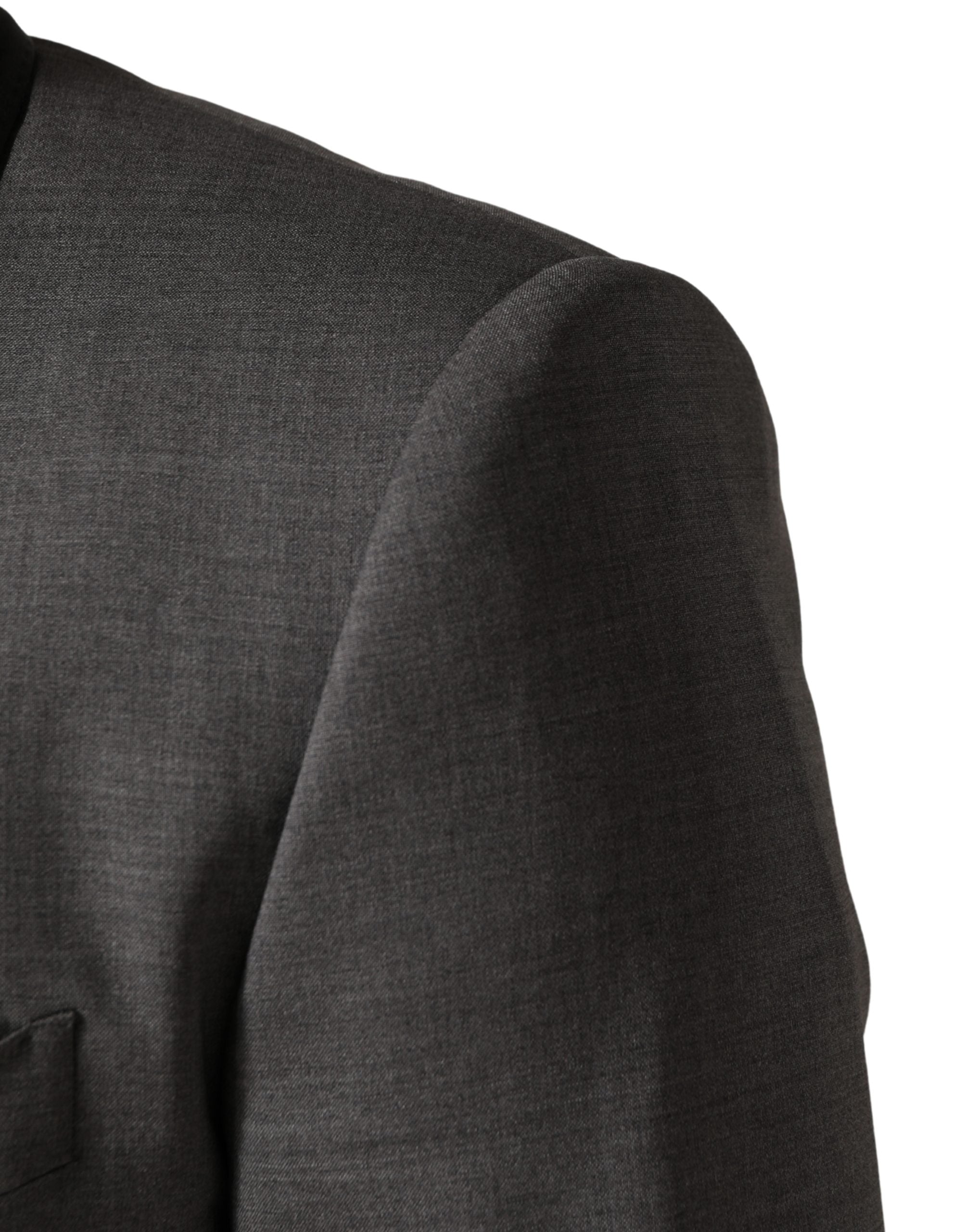 Dolce & Gabbana Gray Wool Single Breasted 1 Button 3PC Suit Dolce & Gabbana