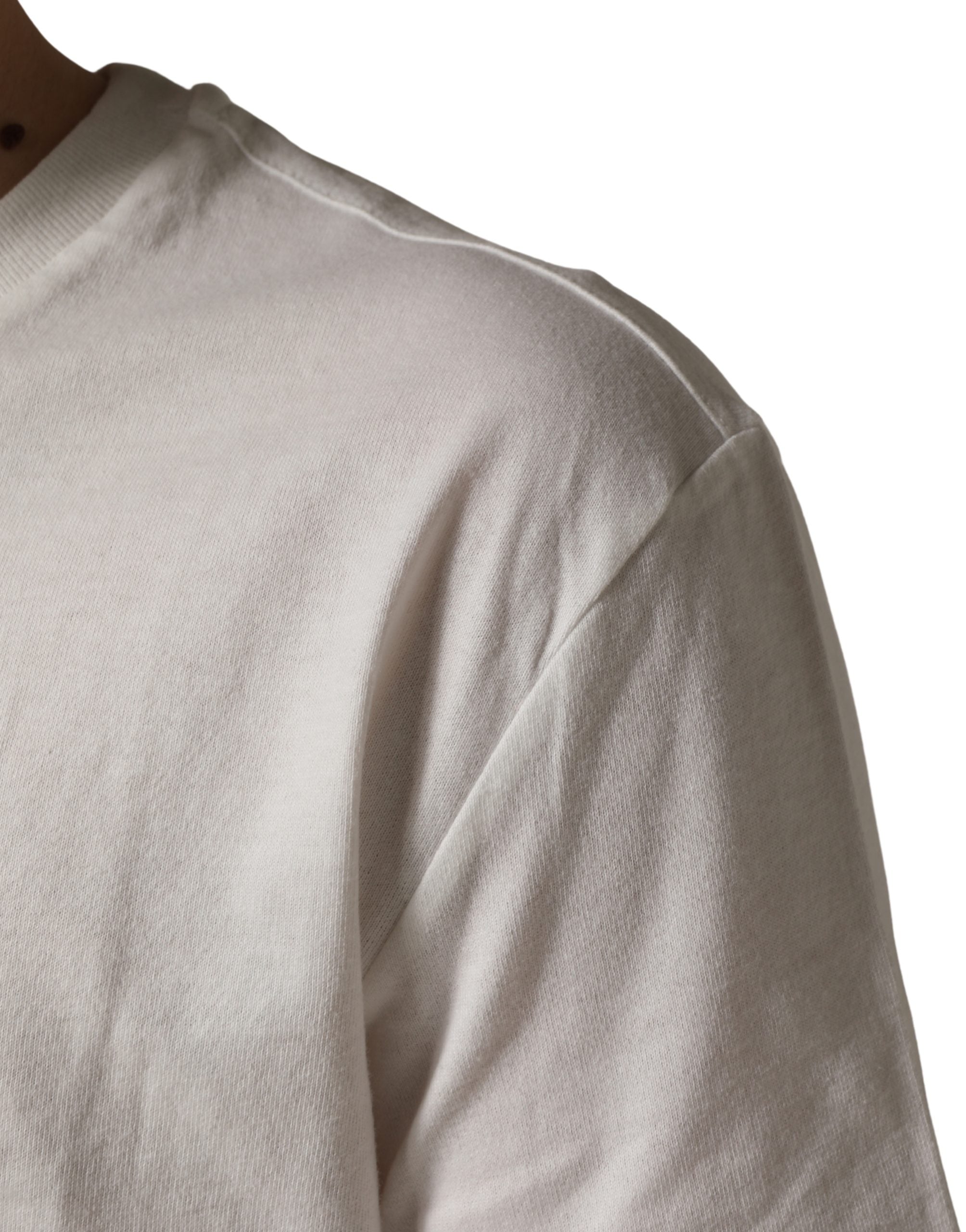 Dolce & Gabbana White Logo Patch Cotton Men Crew Neck  T-shirt Dolce & Gabbana