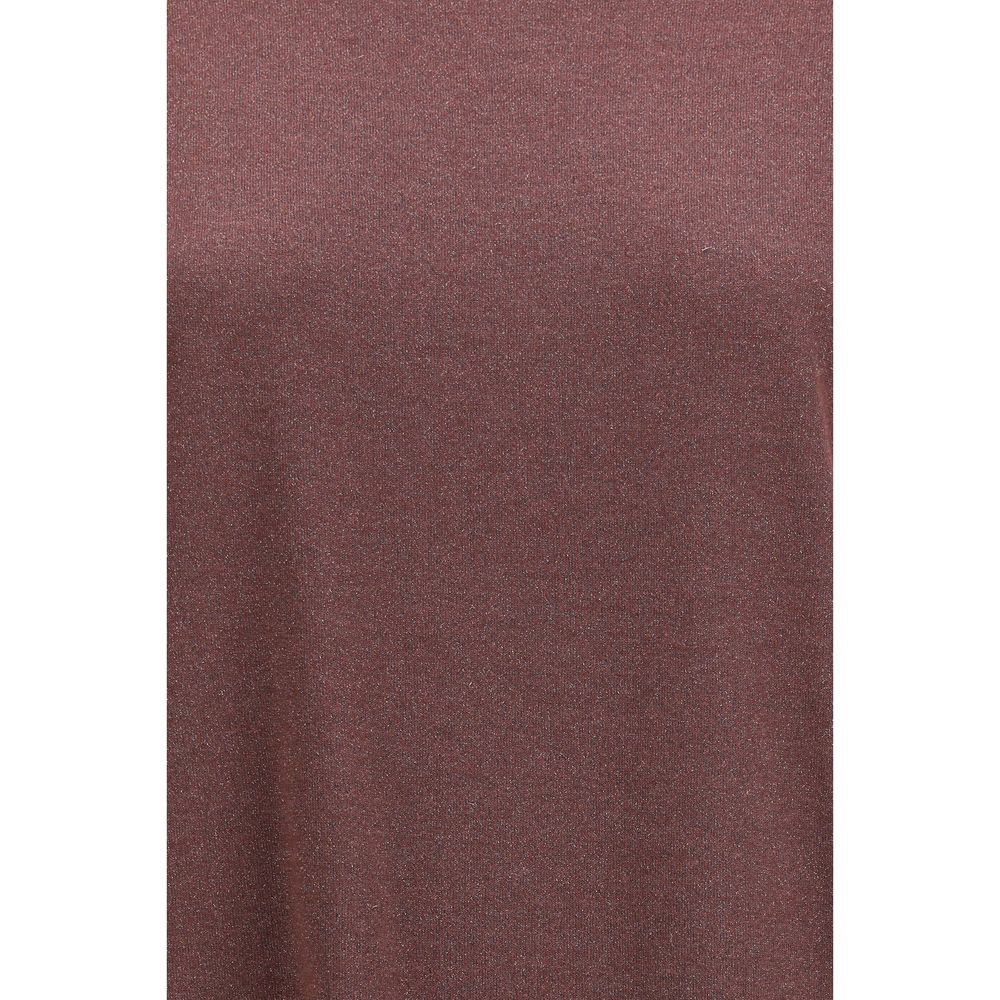 Brunello Cucinelli Bordeaux Nylon T-Shirt Brunello Cucinelli