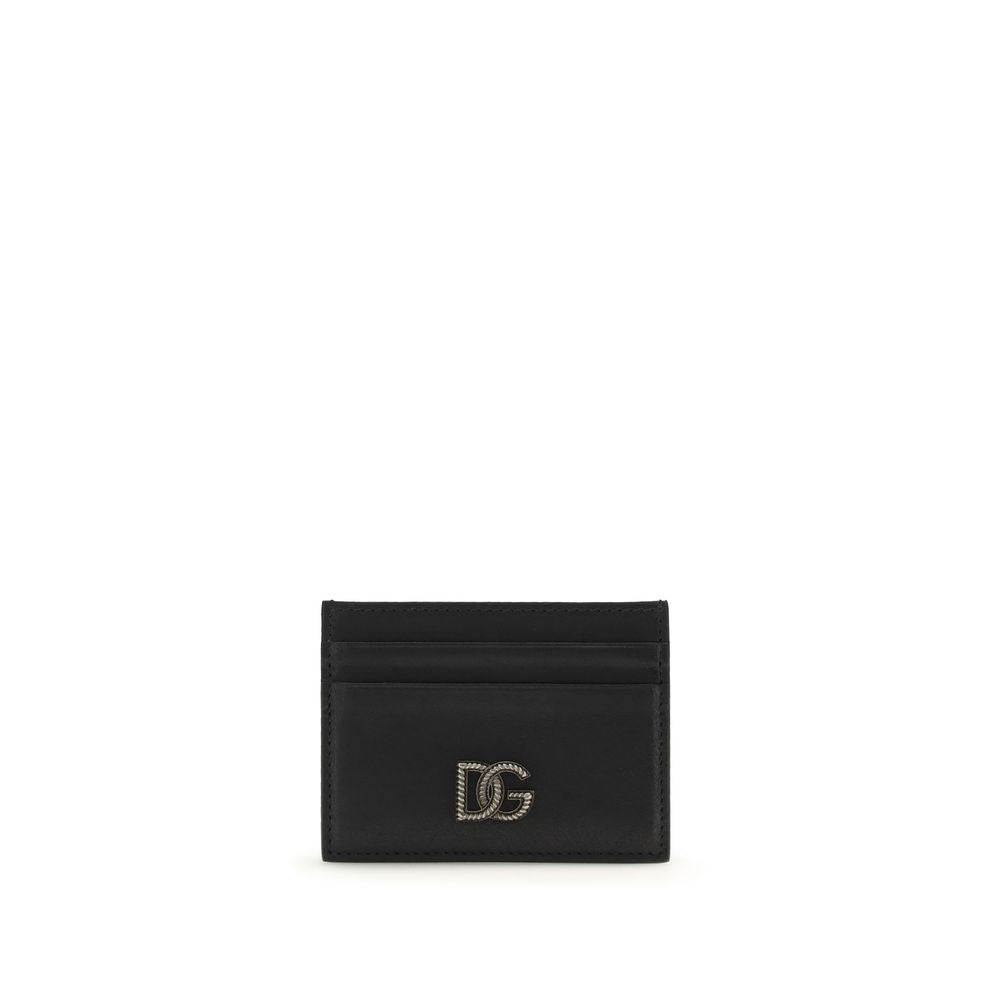 Dolce & Gabbana Black Calf Leather Bos Taurus Wallet Dolce & Gabbana