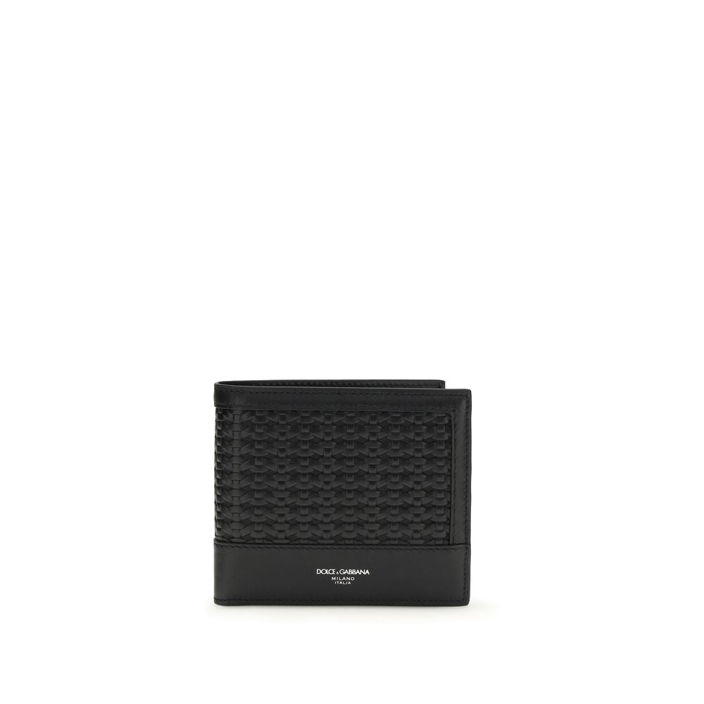 Dolce & Gabbana Black Calf Leather Bos Taurus Wallet Dolce & Gabbana