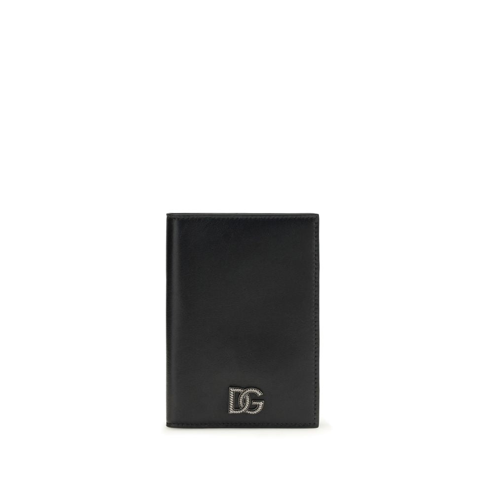 Dolce & Gabbana Black Calf Leather Bos Taurus Wallet Dolce & Gabbana