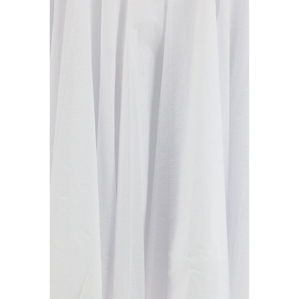 Jacquemus White Cotton Casual Dress Jacquemus