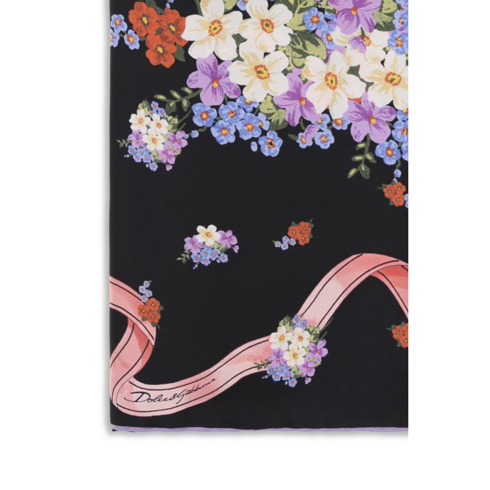 Dolce & Gabbana Multicolor Silk Scarf Dolce & Gabbana