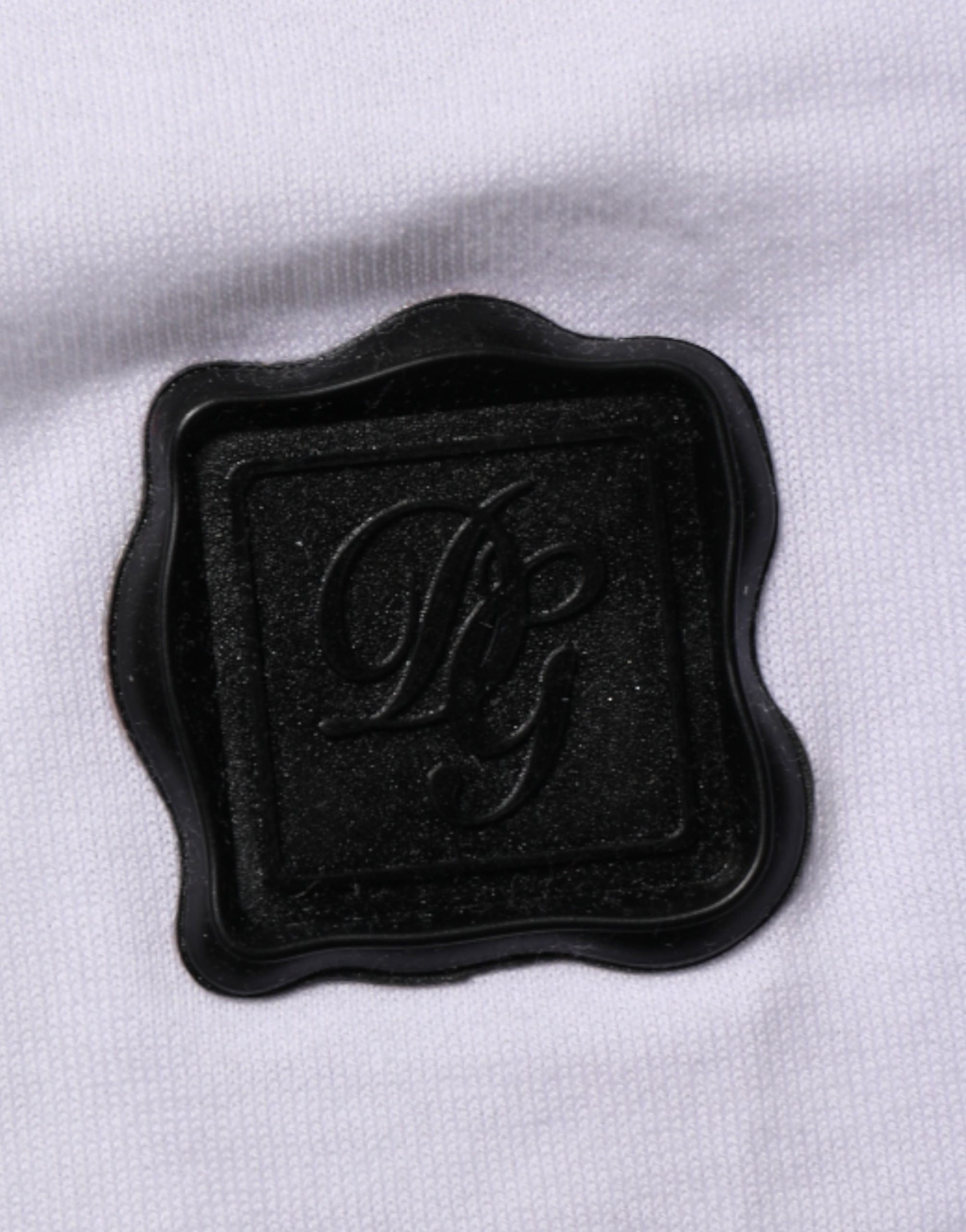 Dolce & Gabbana White Logo Patch Cotton Crew Neck T-shirt Dolce & Gabbana