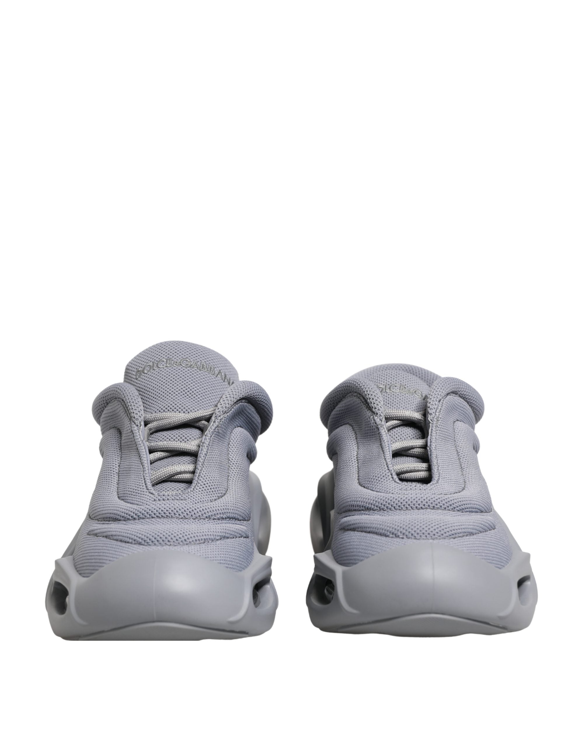 Dolce & Gabbana Gray Slip On Wave Low Top Sneakers Dolce & Gabbana