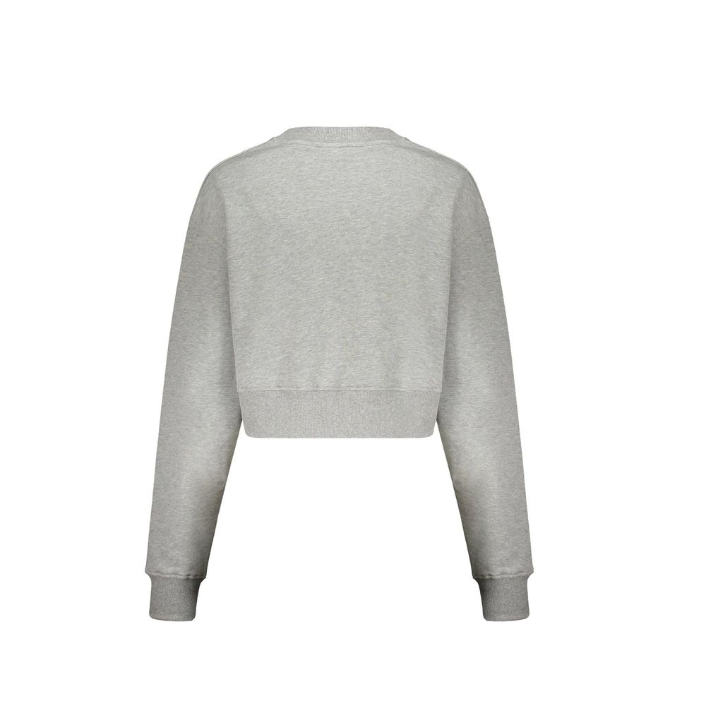 Balmain Gray Cotton Sweatshirt Balmain