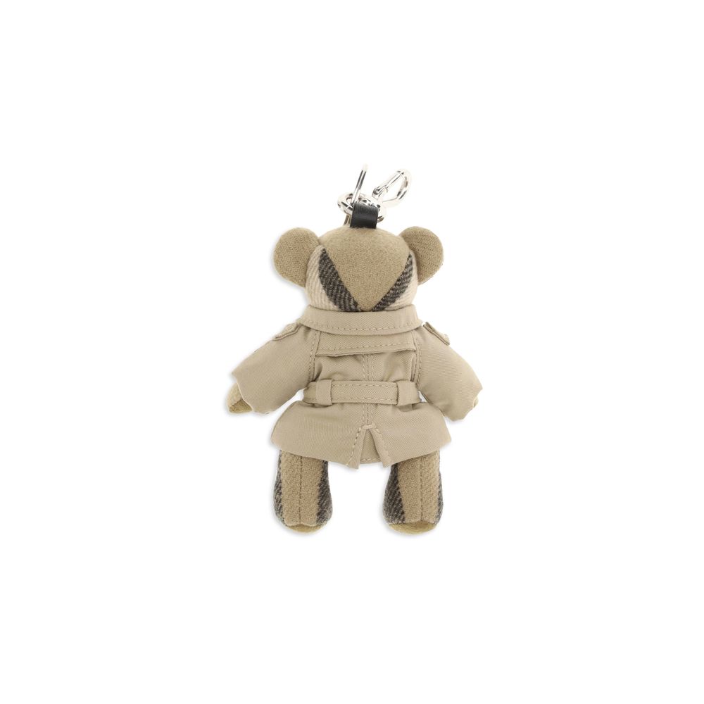 Burberry Beige Cashmere Keychain Burberry