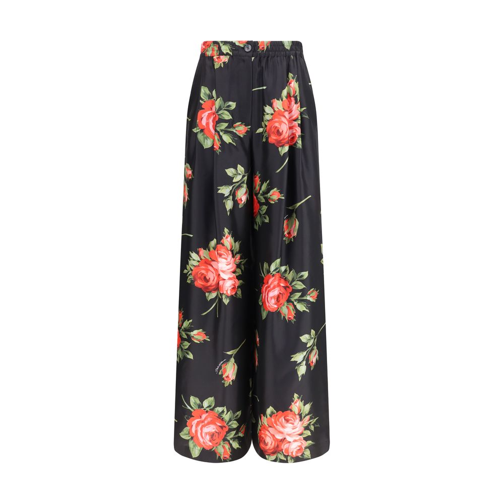 Dolce & Gabbana Multicolor Silk Casual Pants Dolce & Gabbana