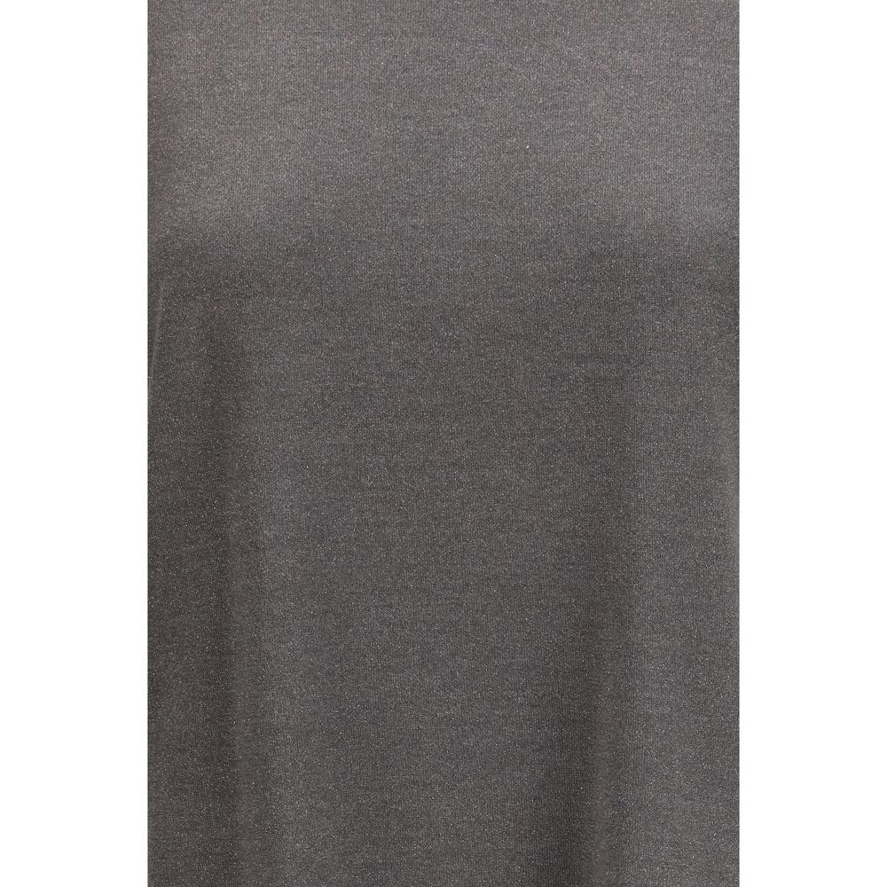 Brunello Cucinelli Gray Nylon T-Shirt Brunello Cucinelli